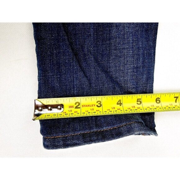Levi's Size 9M Womens 26 Inch Inseam Demi Curve Juniors Blue Denim logo Jeans - Picture 4 of 12